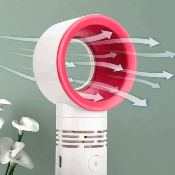 Ventilador Portátil sin Aspas - Mini Enfriador de Mano Recargable USB con 3 Velocidades (Ref: 5057/100063)