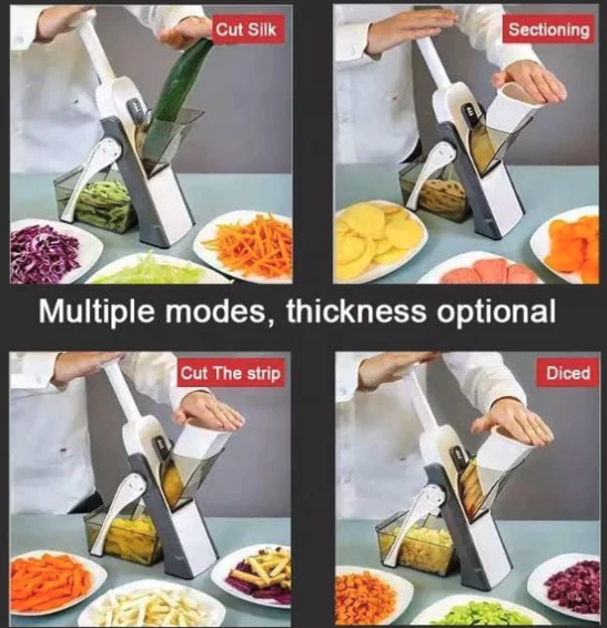 Mandolina de Cocina Multifuncional Cortes Precisos para Chef y Aficionados (Ref: 5057/100039) - Imagen 3