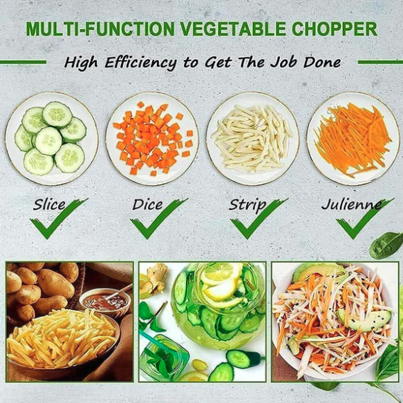 Mandolina de Cocina Multifuncional Cortes Precisos para Chef y Aficionados (Ref: 5057/100039) - Imagen 6