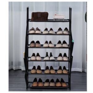 Zapatero de 6 Niveles (47 x 100cm) - Negro (Ref: 9007/HG-03329 )