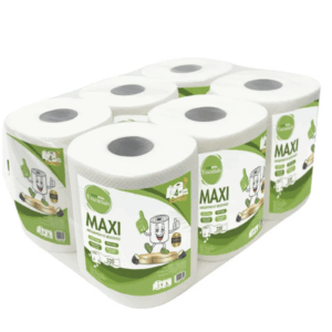 Paquete de 6 rollos de toallas de papel de celulosa biodegradables de 4 capas sin perfume ( Ref: 9007/HG-ETP300 )