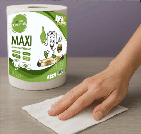 Paquete de 6 rollos de toallas de papel de celulosa biodegradables de 4 capas sin perfume ( Ref: 9007/HG-ETP300 ) - Imagen 4