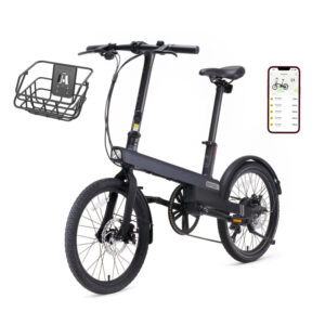 Bicicleta eléctrica urbana Xiaomi QiCYCLE C2, App, Pedaleo asistido, Autonomía 65km, 8 vel., Pantalla LED, Cesta incl, Negro ( Ref: 5059/ORCYCLEC2 )