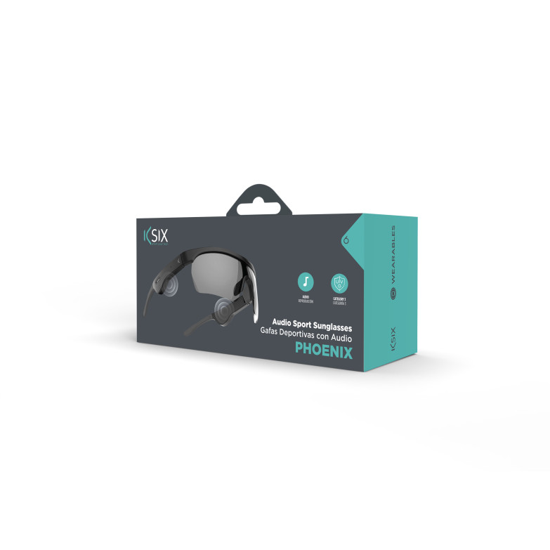 Gafas inteligentes, Música + Dual Mic para llamadas, Táctil, Auton 6,5h, Prot UV400, 2 lentes, impermeables IPX5 ( Ref: 5059/BXBGS01 ) - Imagen 3