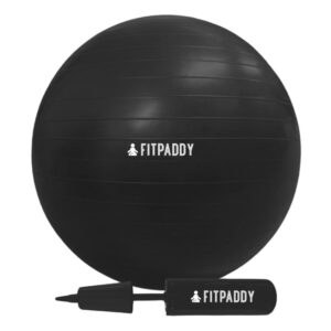 Pelota de gimnasio FITPADDY 65cm hecha de pvc duradero para mejorar el equilibrio, la fuerza y la flexibilidad (Ref: 5059/ORFGBALL65)