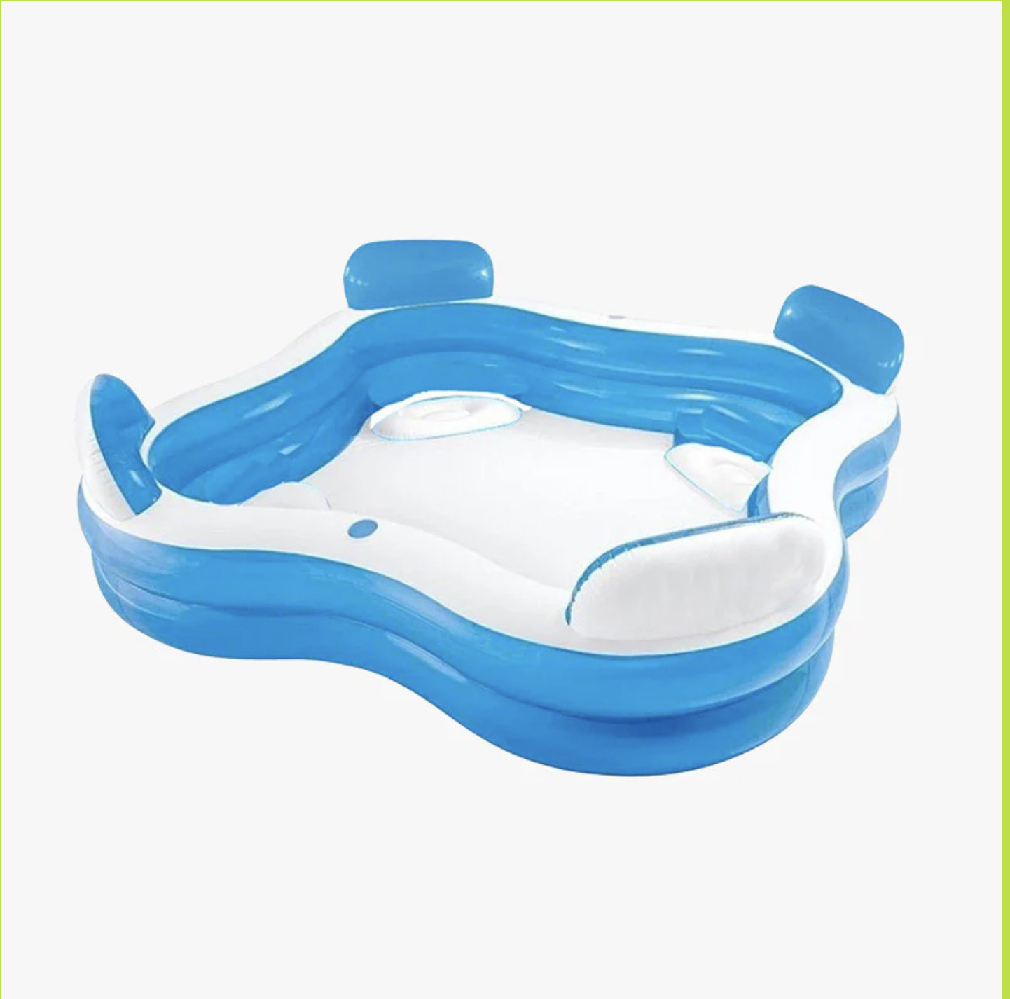 Piscina Familiar Inflable con Asientos y Posavasos – 183x183x51 cm, 390 L, Para 4 Personas (Ref: 5057/100124 ) - Imagen 3